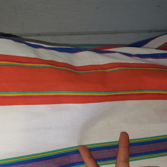 Vintage Christian Dior House Dress Colorful Stripe - Picture 11 of 15